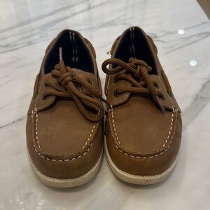Brown Nautica Kids Boat Shoes